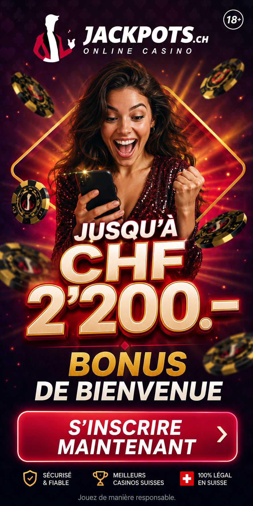 Jackpots.ch bonus